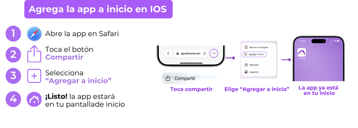 Descarga la app de propiedad horizontal DomoNow para iPhone
