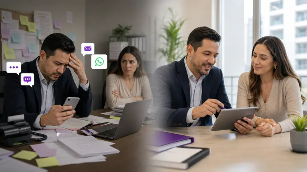 Sin PQR vs con módulo PQR digital en conjunto residencial