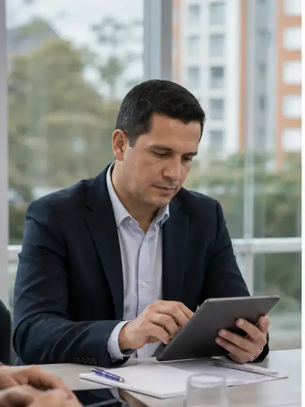 Consejo de administración monitoreando PQR pendientes con DomoNow